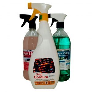 Kit 2 - Limp Grill, Limpa Vidros e Mult Limp