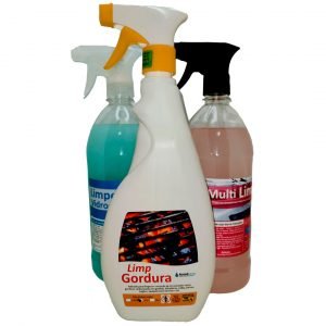 Kit 1 - Limp Grill, Limper Vidros e Mult Limp